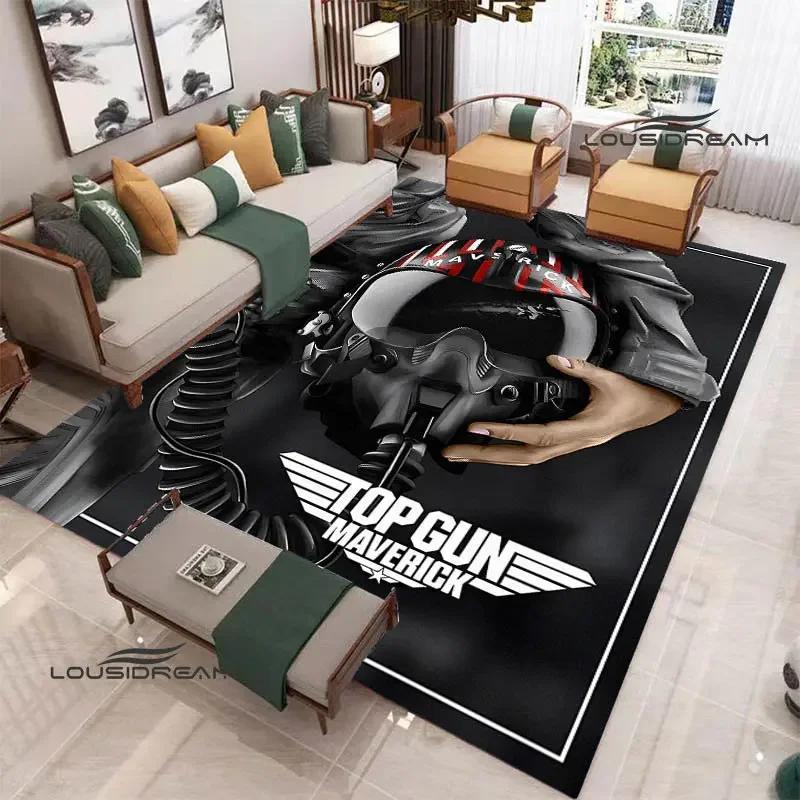 Movie TOP GUN printed carpet Fashionable non -slip carpet kitchen mat rugs living room rugs for bedroom anime rug birthday gift