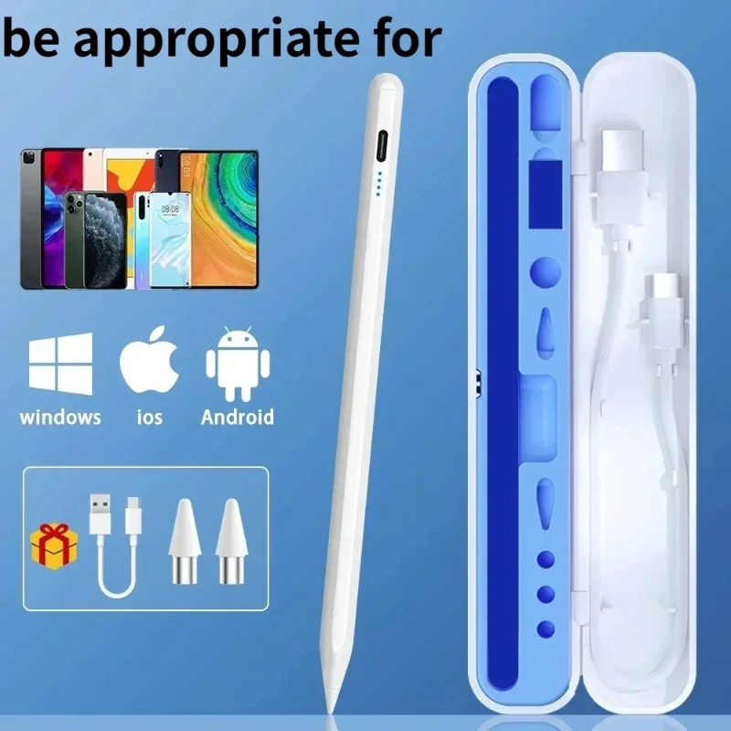 Capa Protetora para Caneta Stylus com Caixa, Estojo Universal para iPad Pencil e Canetas Stylus Huawei Xiaomi Samsung Oppo Vivo Lenovo