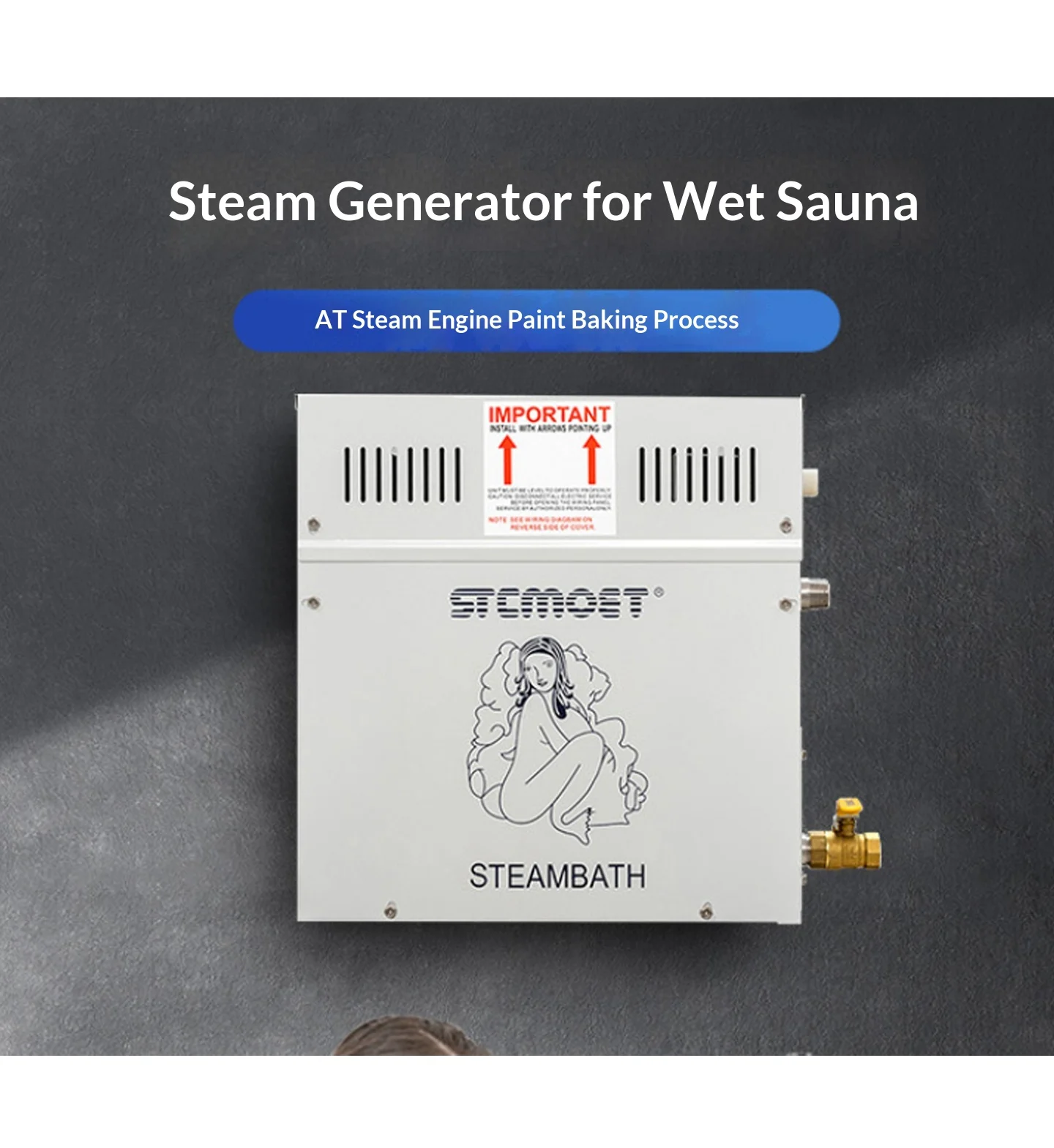Sauna-Spa-Dampfgenerator für Heimdampfdusche mit digitaler Steuerung, Saunaraum-SPA-Dampfbadmaschine 3/4,5/6/7/8/9KW – Detail 2