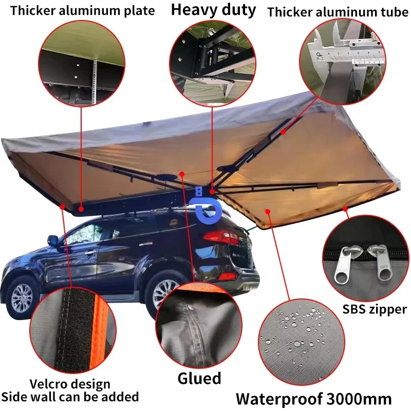ThrustWorks Side 0 Plus Shelter Extended Annex Tent Car Awning High Quality