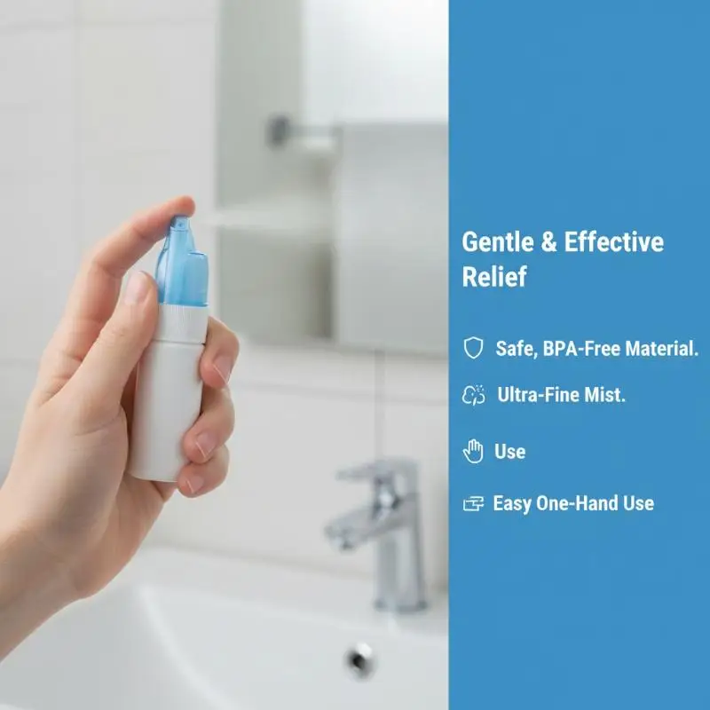 Nose Wash Irrigator Bottles 3Pcs Empty Fine Mist Cleaner for Nasal Spray Suitable for Home and Travel Hygiene