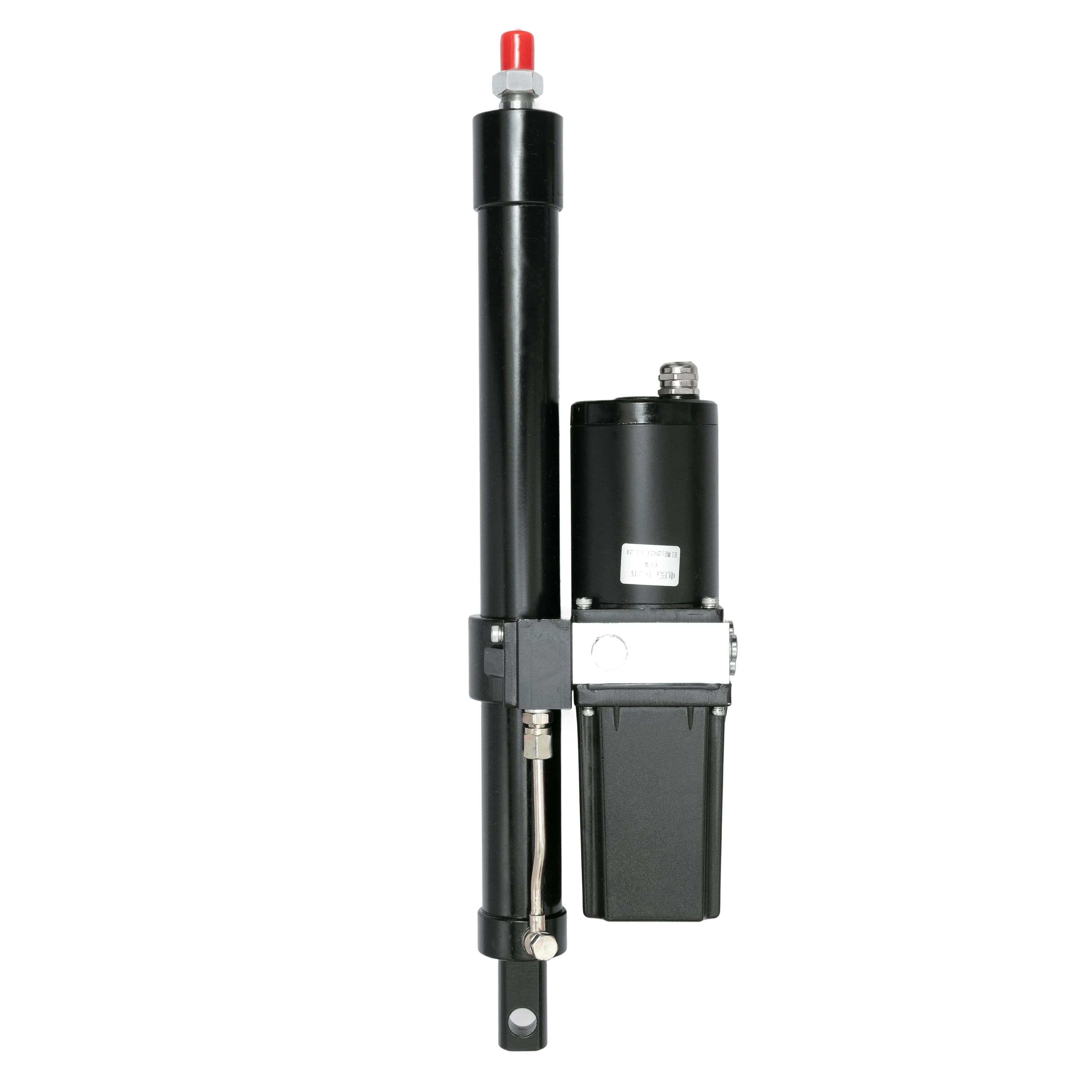 1T Overload 350mm 12v/24v/48V DC 350mm Stroke Electro Hydraulic Linear Actuator 10-12mm/s Speed 800w Electric Hydraulic Actuator