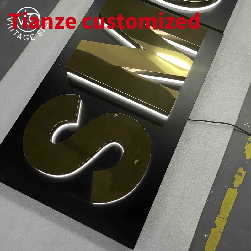 

(customized)Mirror Backlit Letter Aluminum Advertising Led Letter Sign Acrylic Backlit Letters With High Quality