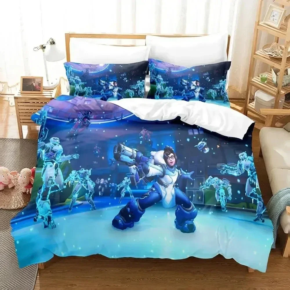

Luxury New 3D Print Game Overwatchs Bedding Set Boys Girls Twin Queen Size Duvet Cover Bed Kids Adult Fashion Home Textileextile