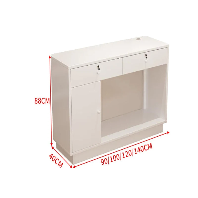 Front Counter Reception Desk Bar Mat Cashier Desk Podium Reception Desk Table Checkout Balcão De Recepção Commercial Furniture