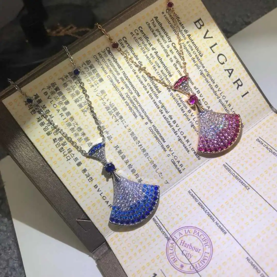 

Высококачественное колье, веерообразное колье с цветными бриллиантами, цепочка на ключицу с бриллиантами