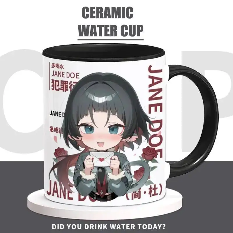 

Anime Game Zenless Zone Zero Cos Jane Doe Unisex 2025 Ceramic Mug Coffee And Milk Cup 330Ml Holiday Gift