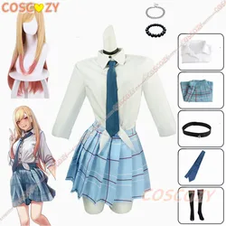 Anime My Dress Up Darling Marin Kitagawa Cosplay Costume JK Uniform Bracelet Skirt Outfits Event Carnival Suit Cosplay Costumes