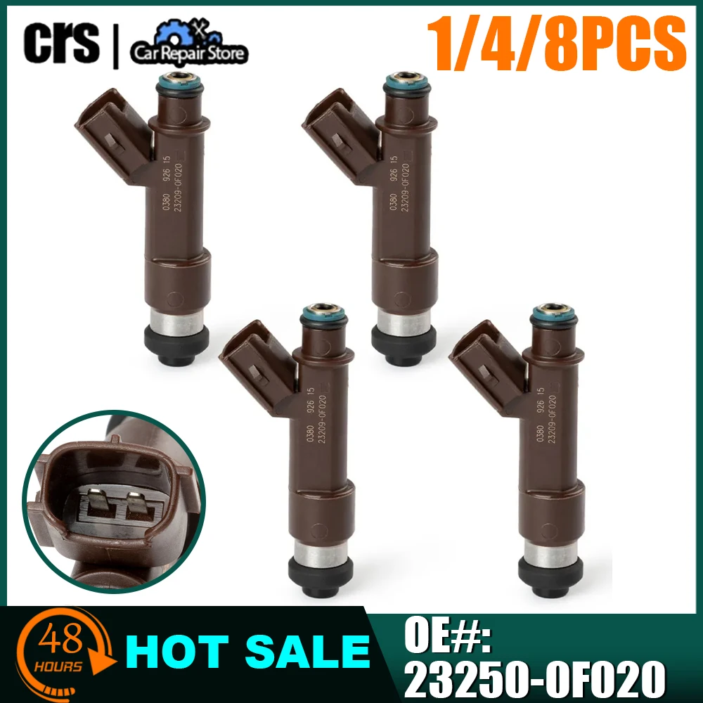 1PCS/4PCS/8PCS For Toyota 4Runner Tundra For Lexus GX470 LX470 4.7L Fuel Injector Nozzle Parts 23250-0F020 232090F020 2325050060