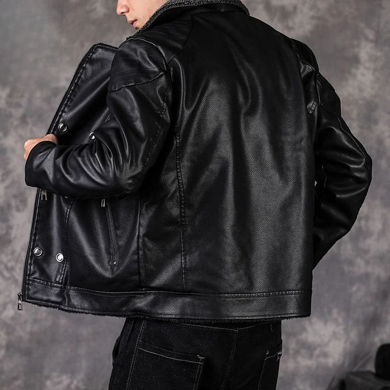 Slim Fit New In Men\'s Suit Jackets Thin Male Leather Blazer High Quality Vintage Coat Handsome Original Fashionable Trendy 2025