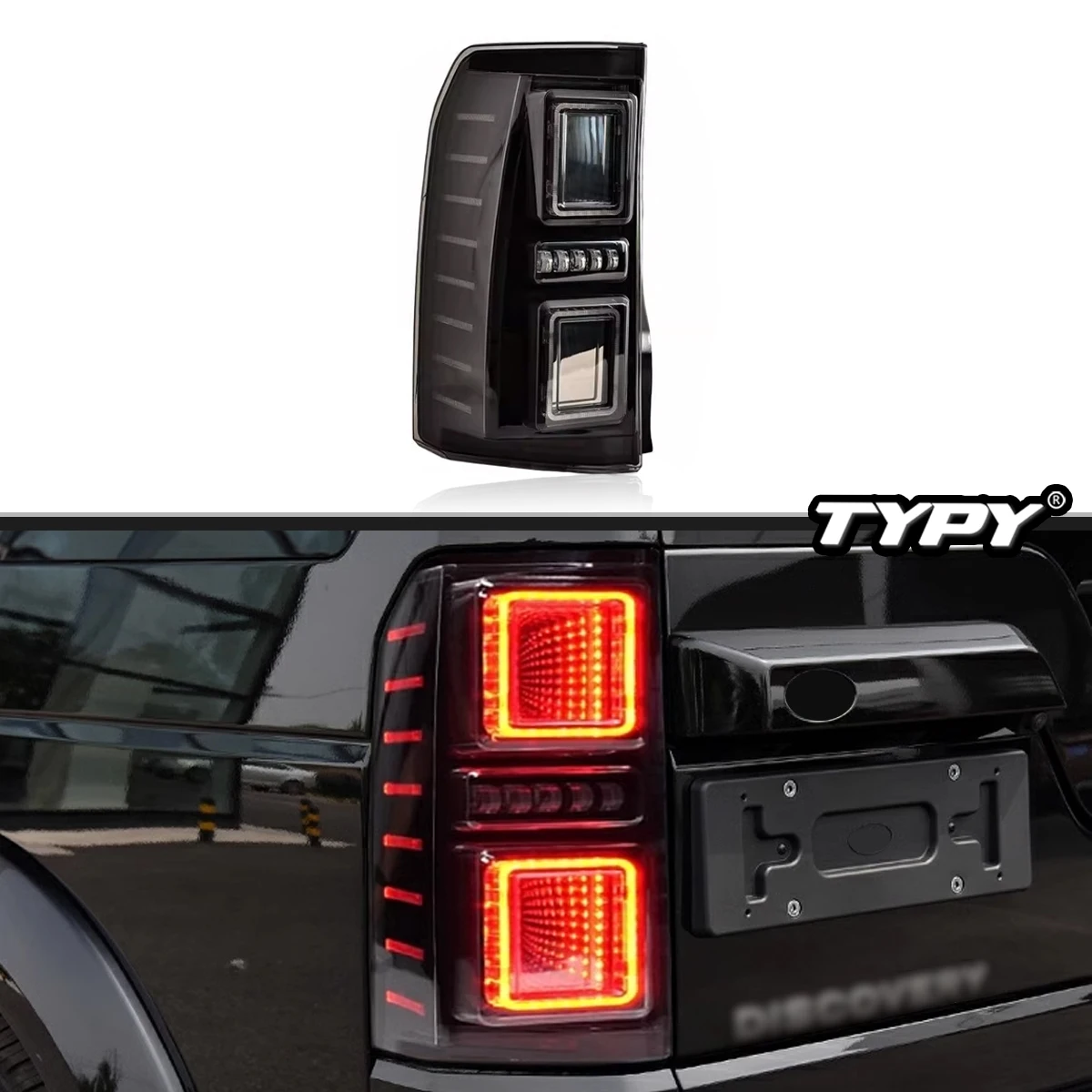 

TYPY Car Tail Lights For Land Rover Discovery 3/4 2005-2016 LED Car Tail Lamps Daytime Running Lights Dynamic Car Accessories