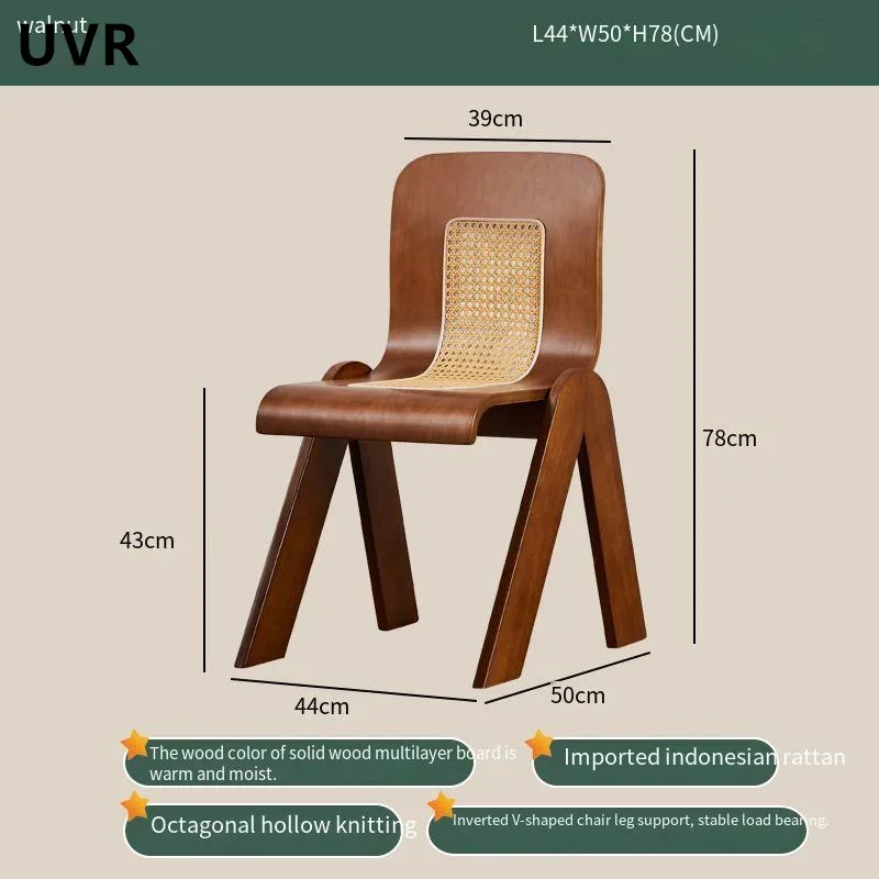 UVR Luxury Dining Chair Home Living Room Dining Table and Chairs for Girls Bedroom Makeup Backrest Chairs Hotel Restaurant Chair