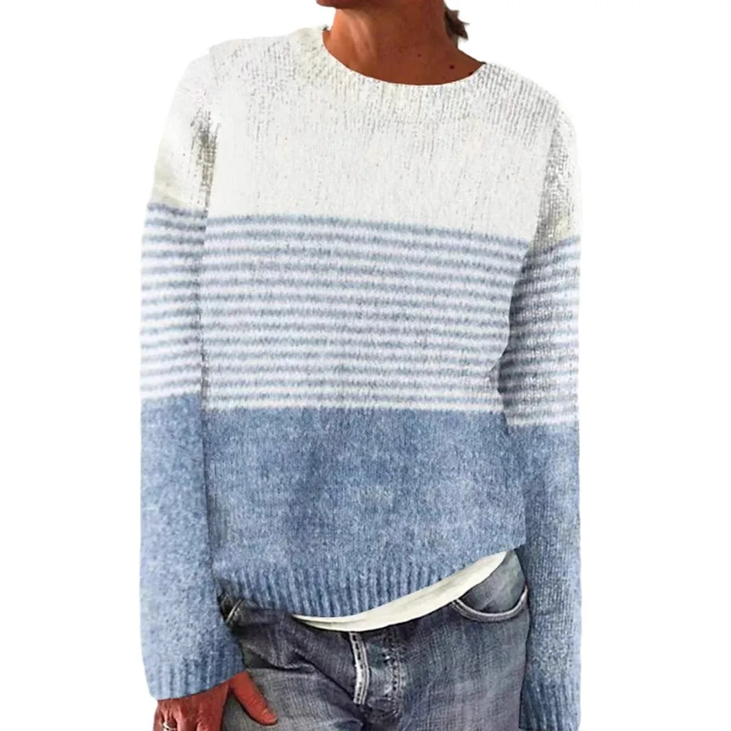 Coupe ample rond Ne couleur Blo Faionable tricots pour femmes nouveauté confortable respirant régulier Sle trajet vent