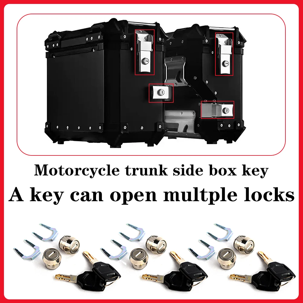 

Key lock cylinder can open each other universal motorcycle trunk side box key storage box key accessories replacement