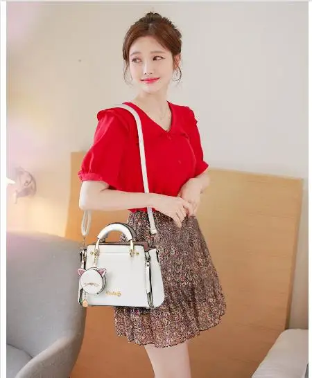 Bolso bandolera mujer – Monedero gato con funda auriculares - imagen 4