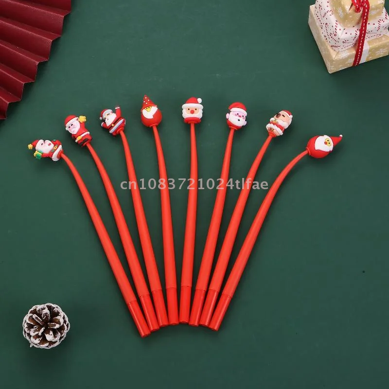 5 قطعة سلسلة عيد الميلاد هزة القلم 0.5 مللي متر قلم محايد اللون الإبداعية لطيف هلام القلم جوائز الطلاب القرطاسية اللوازم المكتبية المدرسية هدية #6