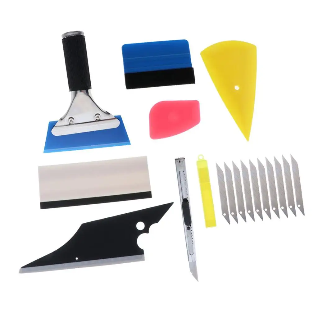 8in1 Car Film Vinyl Squeegee Scraper Installation Tuck Wrap Application Kits