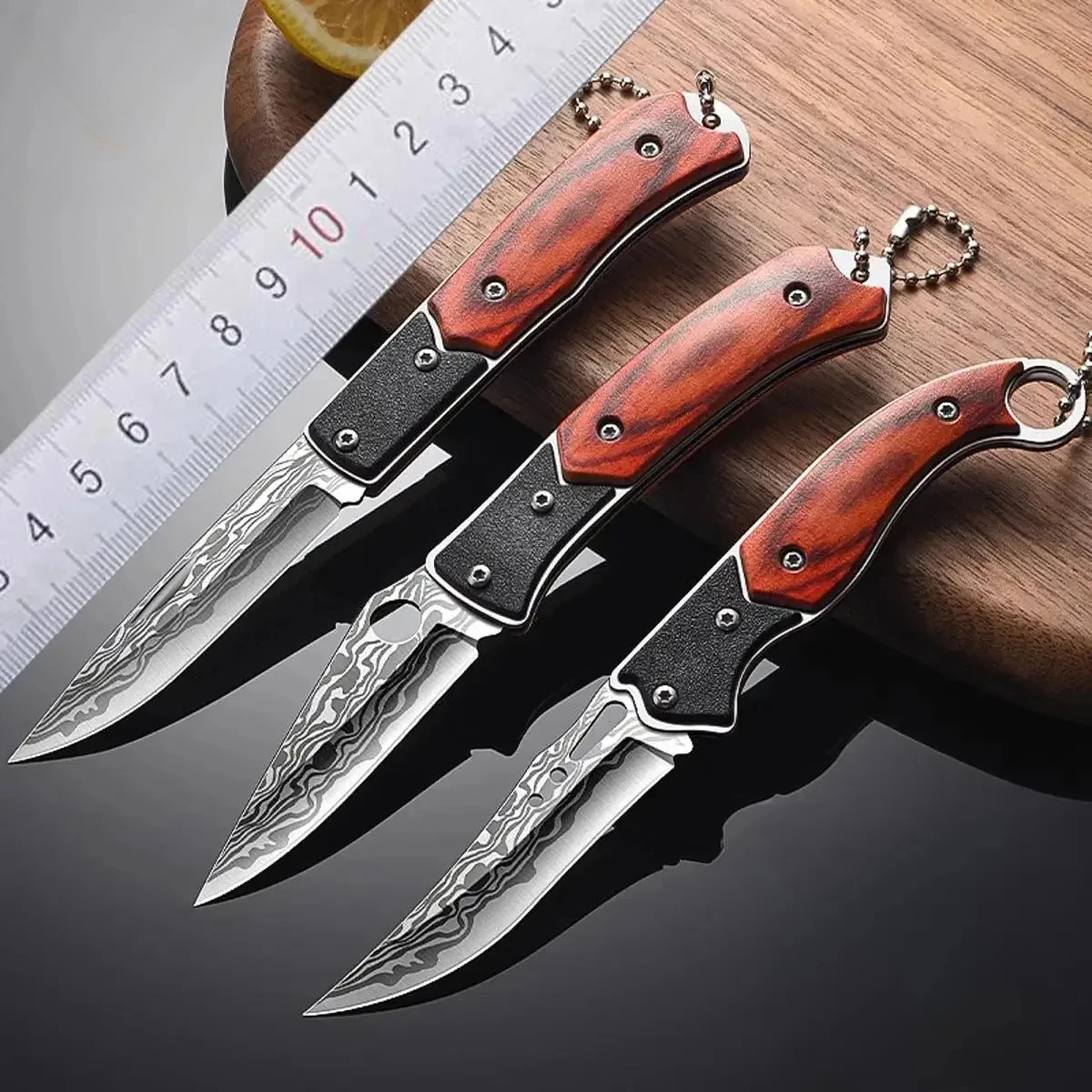 Exquisite outdoor folding knife,home portable fruit knife,sharp and high hardness pocket knife,barbecue knife,self-defense knife