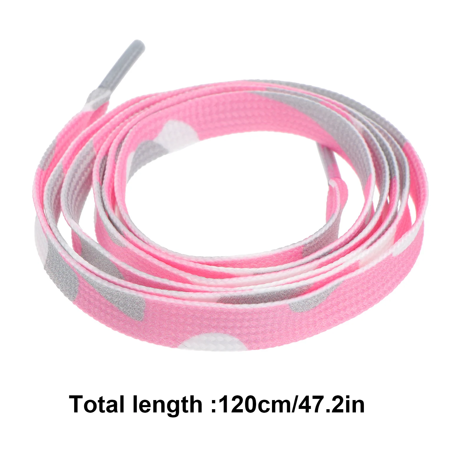 5Pcs Rainbow Gradient Colorful Shoelaces Durable Polyester Sneakers Roller Skate Replacement Flat Elastic Shoe Tie Accessory