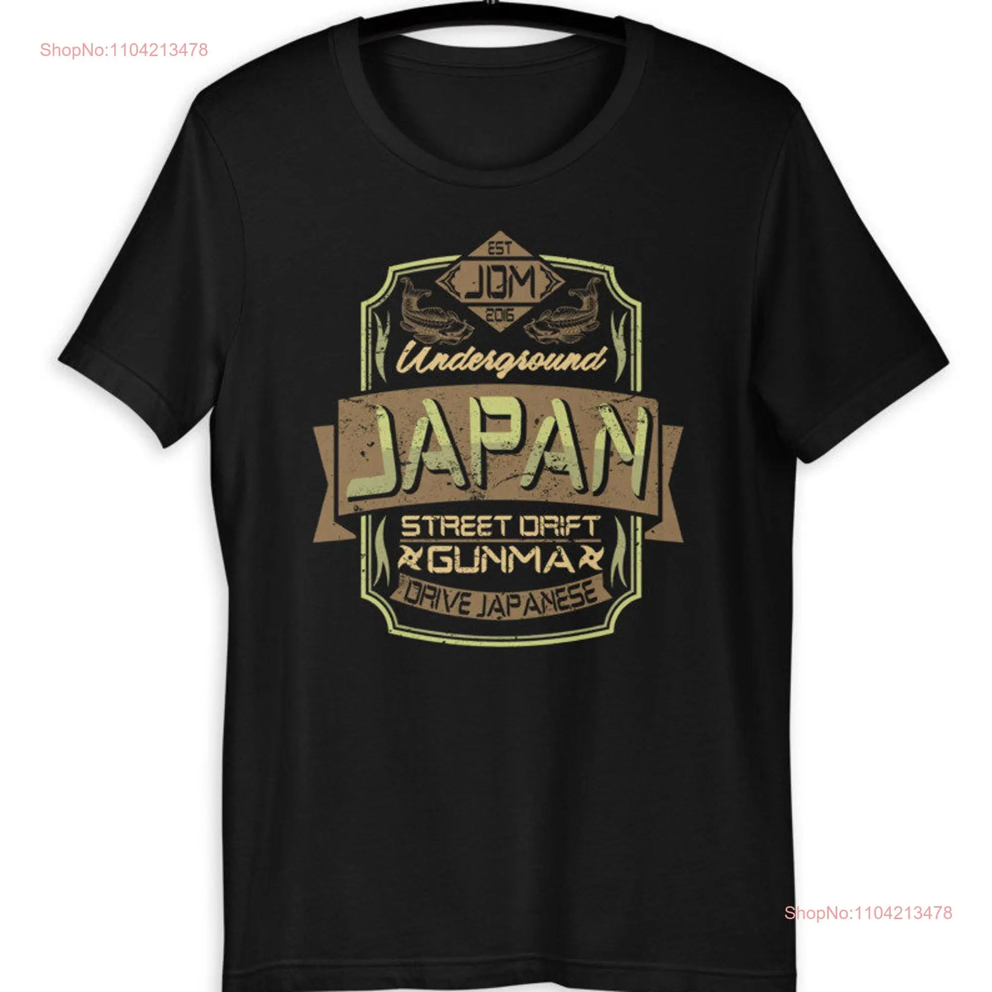 Drift Gunma Japan JDM T Shirt long or short sleeves