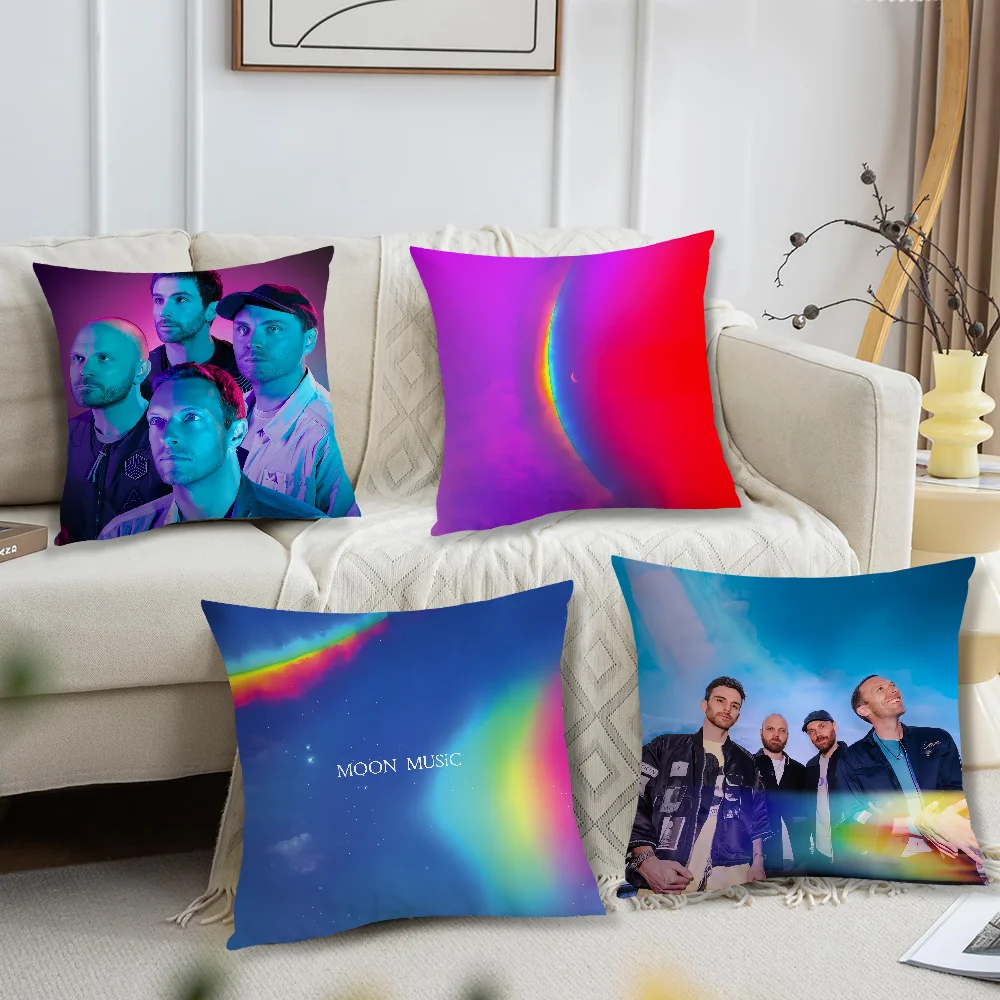 Band Comfortable soft Pillow Case for Sofa Living Room Home office C-Coldplay Decor and Protective Covers