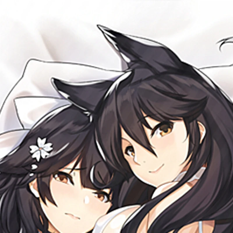 Dakimakura Anime Pillow Case Atago and Takao Double-sided Print Of Life-size Body Pillowcase Gifts