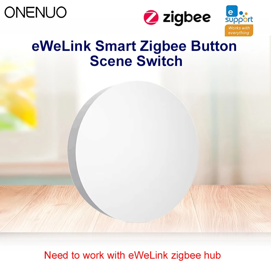 Smart Zigbee Wireless Switch Push Button Include Battery Ewelink APP Remote Control Automation Scenario Switch Work with Gatway