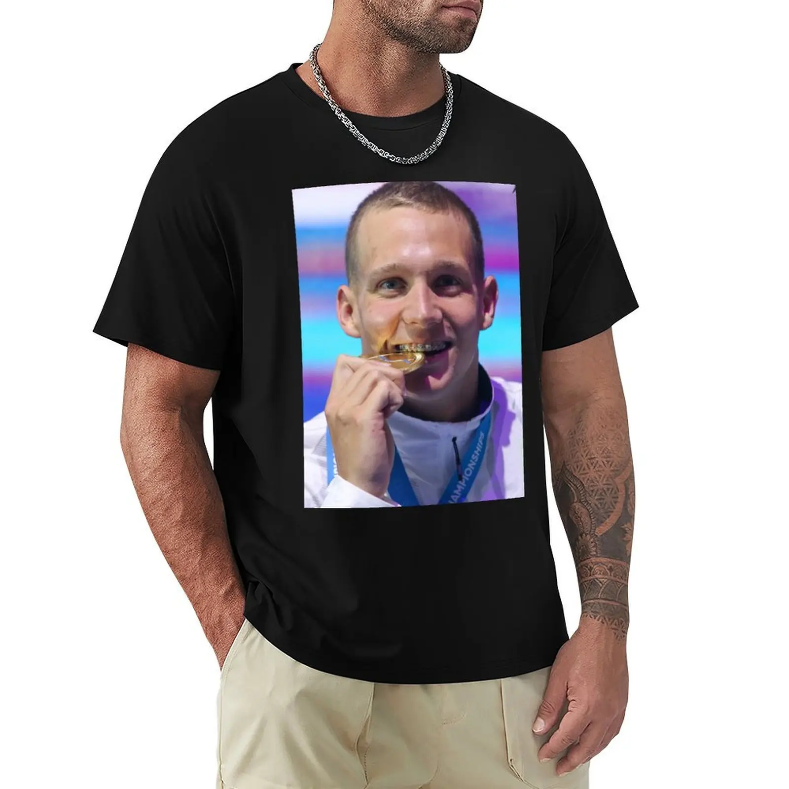 Caeleb Dressel 6 T-Shirt Festival Party Tee Top