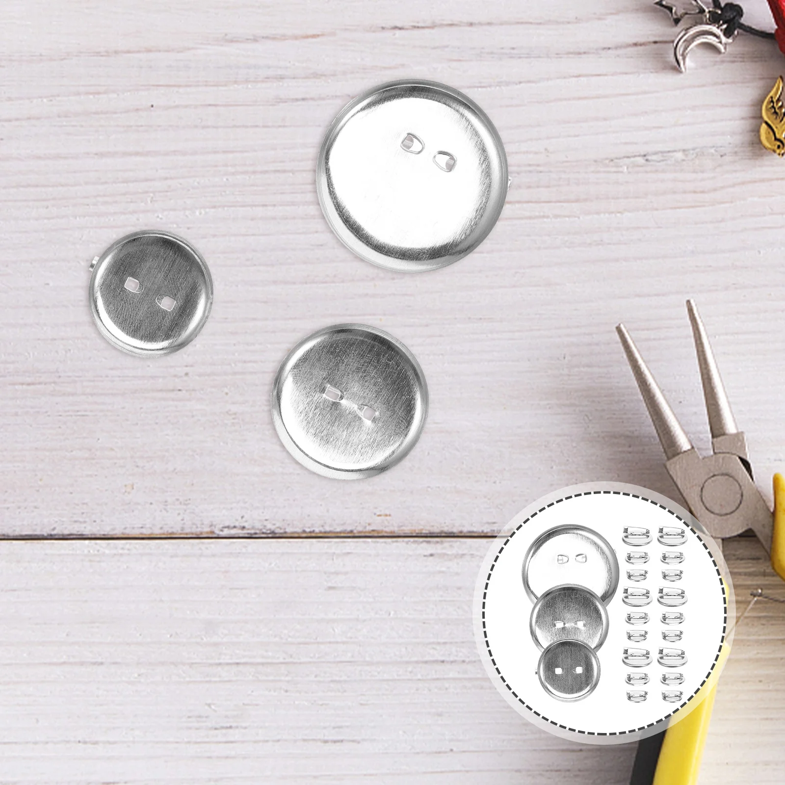 

Brooch Base Tray Clips Setting Brooches for Crafts Diy Accessories Pins Decorative Badge