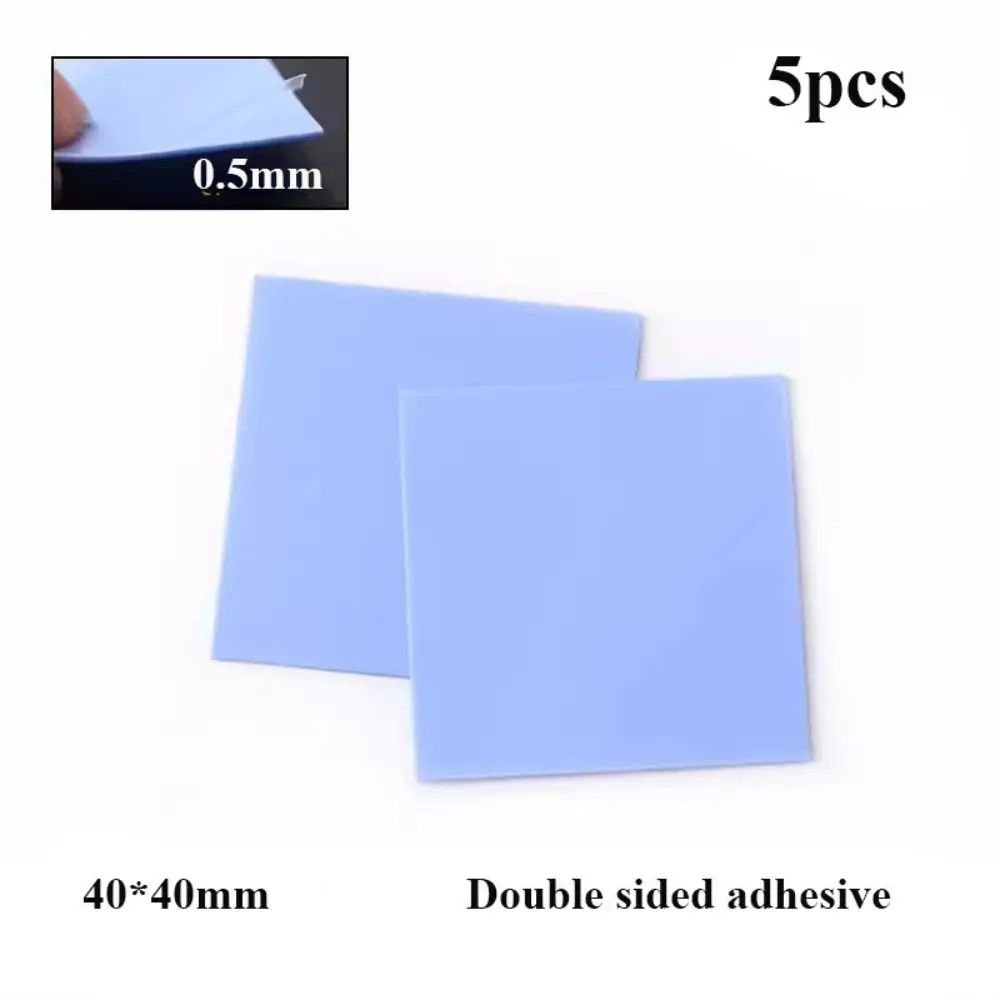 4 Styles Silicone Thermal Pad Double Sided Adhesive Heat Conduction Computer CPU Blue Color Graphics Chip Heat