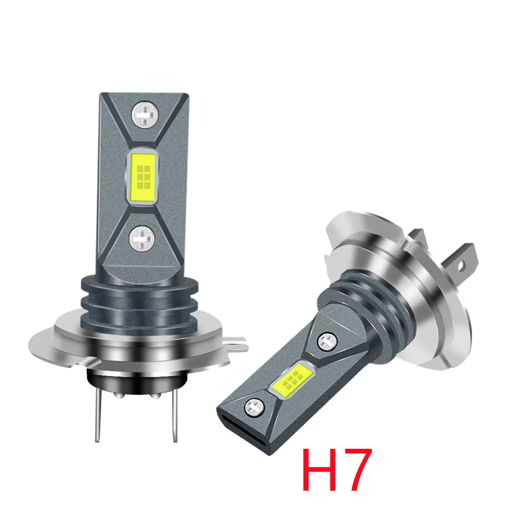 

2Pcs H7 LED Car Headlight Motorcycle H4 Fog Lamps H1 H3 Auto Bulb H8 H9 H11 HB4 20000Lm 6000K Bright Light 12v 24V Aileo Canbus