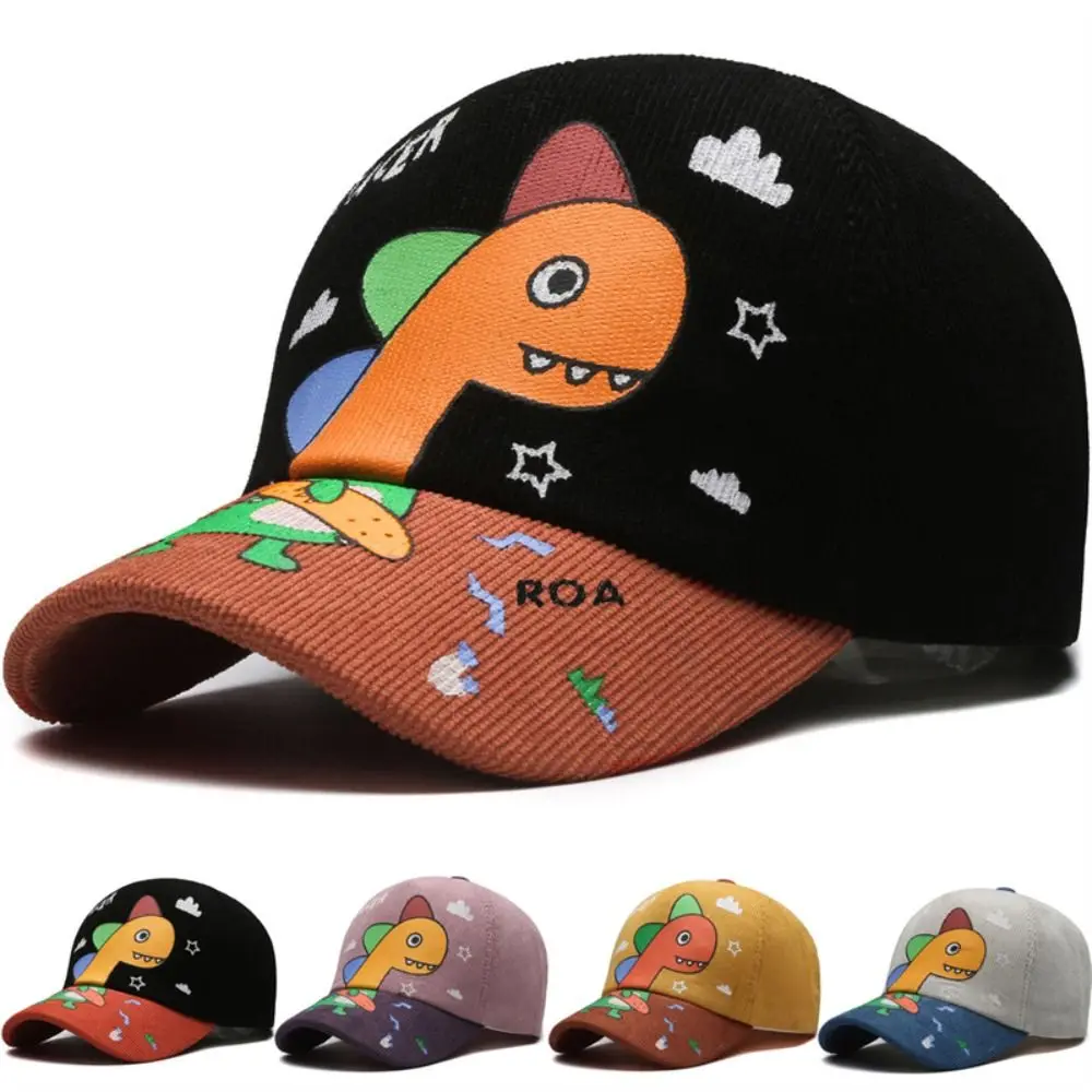 

Cartoon Little Dinosaurs Baseball Cap Four Seasons Color-Blocked Sun Hat Children's Hat Outdoors