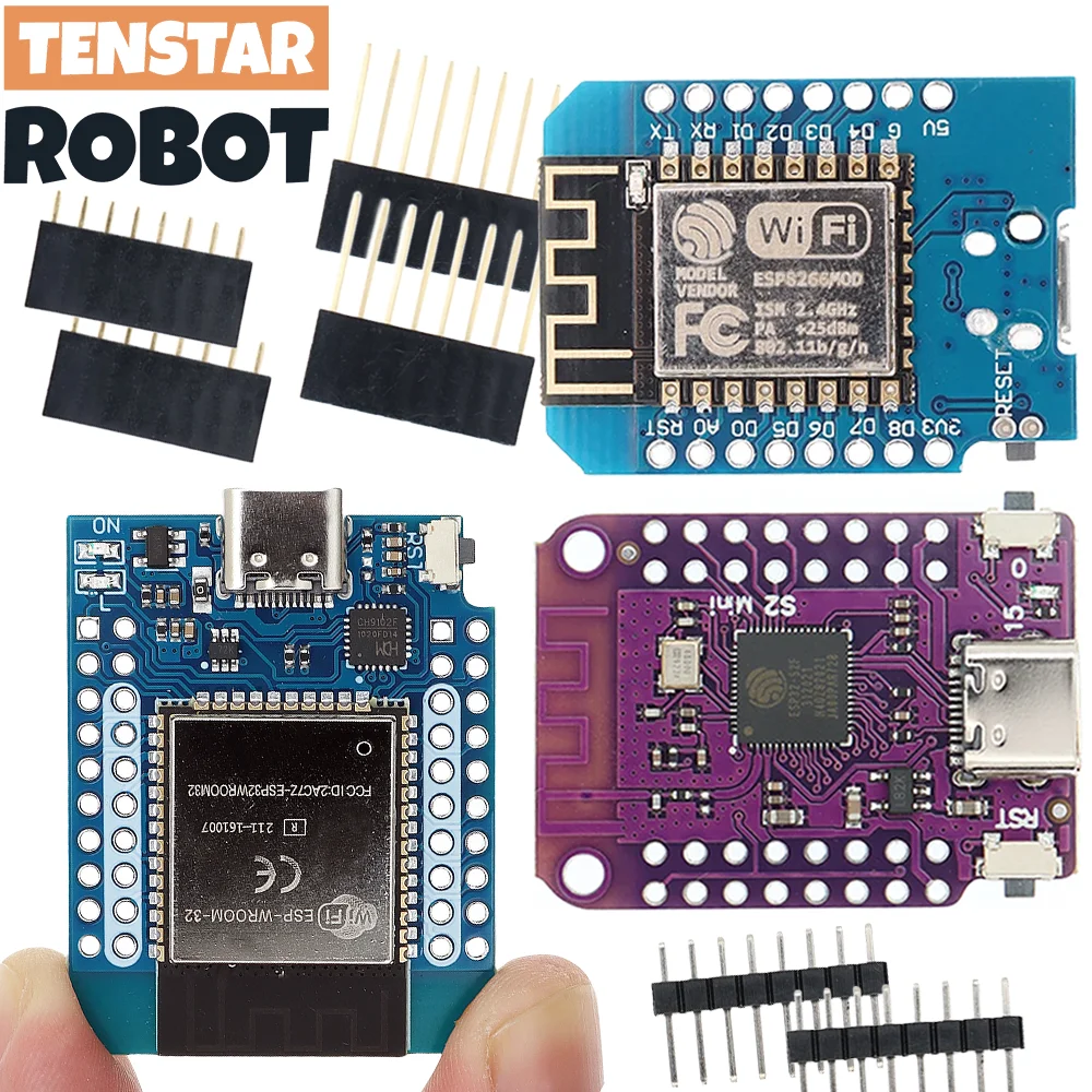 WeMos D1 Mini Pro V3.0 NodeMcu 4MB/16MB bytes Lua WIFI Internet of Things Development board based ESP8266 CH340G Nodemcu V2