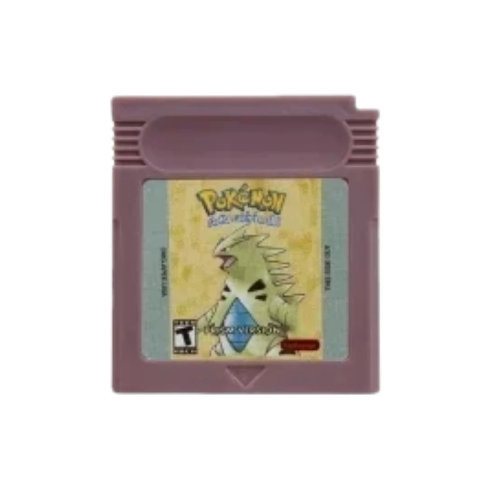 37 Styles GB Game Cartridge Pocket Monster Classic Red Blue Green Gold Silver Crystal + Fan Made Hack Versions for Game Boy Gift