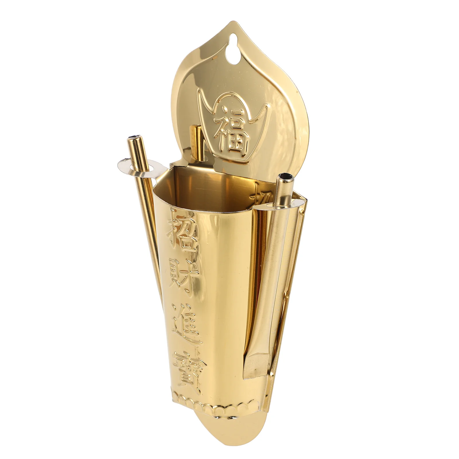 

Chinese Style Wall Hanging Incense Holder Reusable Hanging Furnace Metal Censer Wall Incense Stick Burner Holder Home