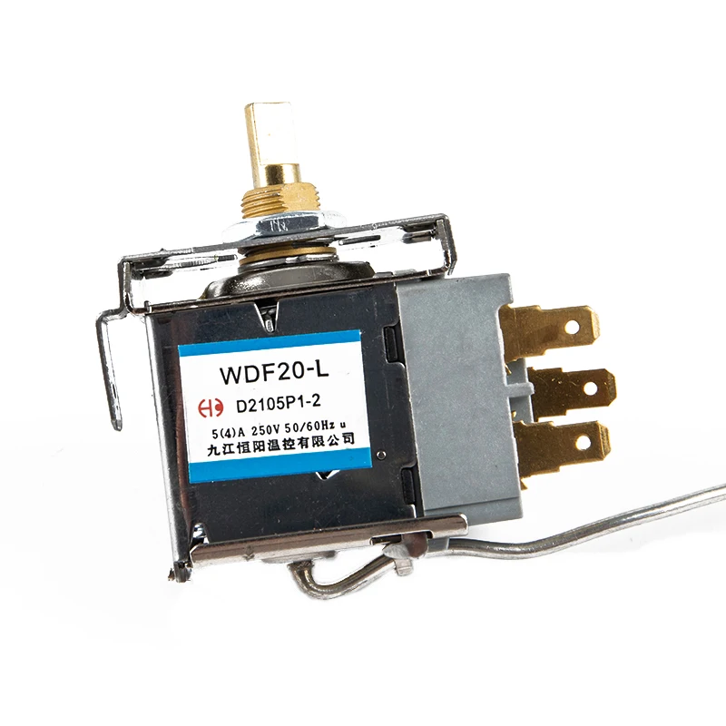 1Pc WDF18/19/20/22/24-K Refrigerator Parts Thermostat Household 250V Metal Temperature Controller