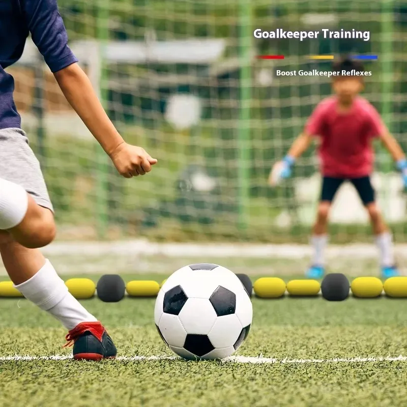 ゴールキーパートレーニングリバウンドチェーン障害物マーカーゴールキーパーダイビング反応サッカートレーニング補助具ポータブル耐久性のある環境に優しいEVA