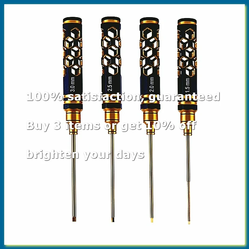 RC Car Model Aircraft Repair Tool Titanium-Plated Hexagonal Screwdriver Set 1.5 2.0 2.5 3.0mm