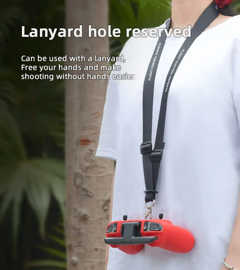 BRDRC สําหรับ DJI Avata/FPV Combo รีโมทคอนโทรลซิลิโคนสายคล้องคอป้องกันกรณีเชือกเส้นเล็กสําหรับ DJI FPV อุปกรณ์เสริม