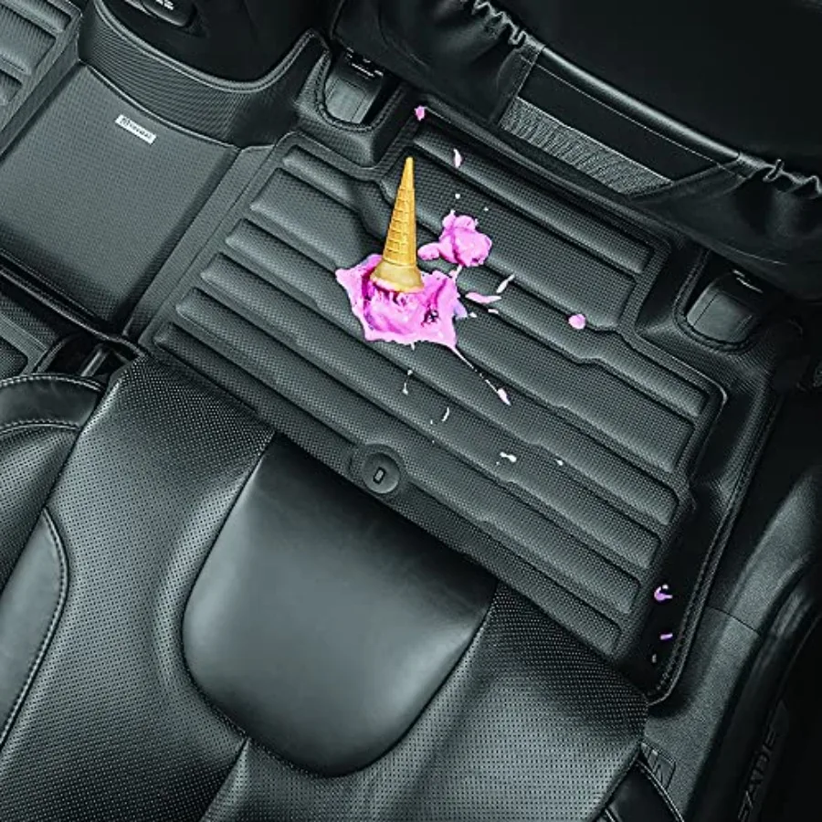 Dywaniki samochodowe na zamówienie do Porsche Cayenne modele 2019-2026, pełne pokrycie, na każdą pogodę, dopasowane laserowo, kompletny zestaw.