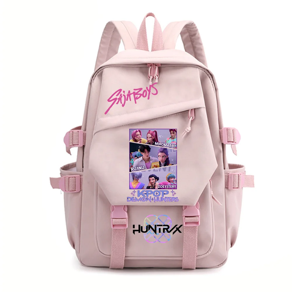 Anime K-Pop: Demon Hunters Cosplay Backpacks Mira Rumi Zoey School Bags Saja Boys Travel Backpack Halloween Costume Accessories