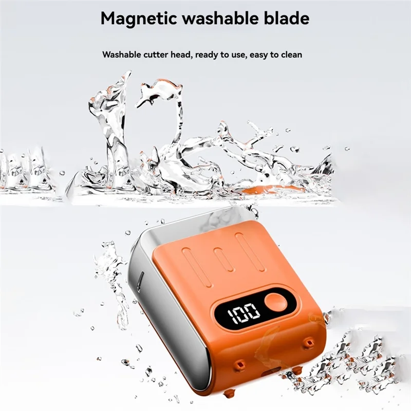 

A005-Portable Electric Shaver Travel Trimmer With Digital Display Electric Beard Shaver Shaving Tool Travel Shaver
