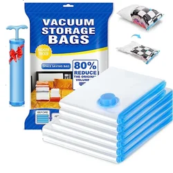 Vacuum Storage Bags For Clothes Pillows Bedding Blanket More Space Save Compression Travel Bags Bedding Home Organizer