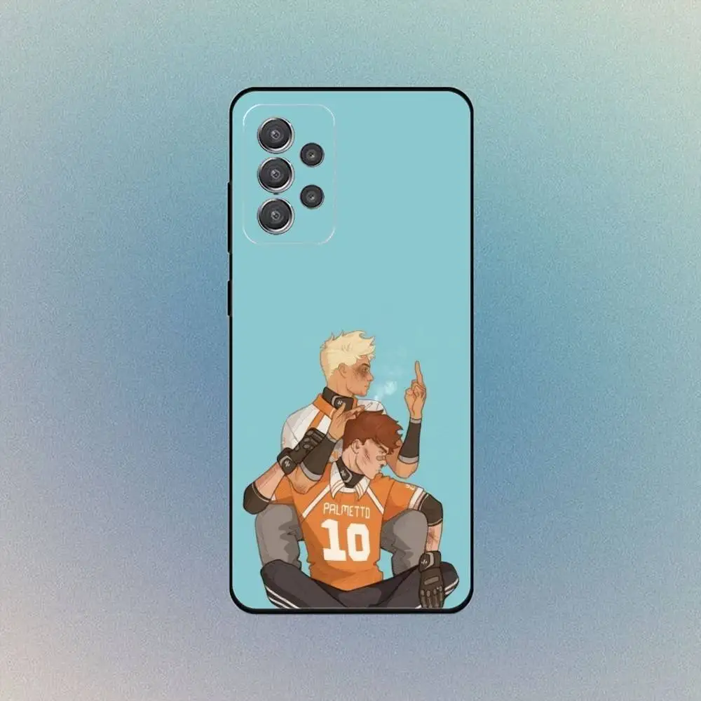 La funda de teléfono F-Foxhole Court AFTG para Samsung S25, S24, S21, S22, S23, S30, Ultra, S20 funda blanda negra