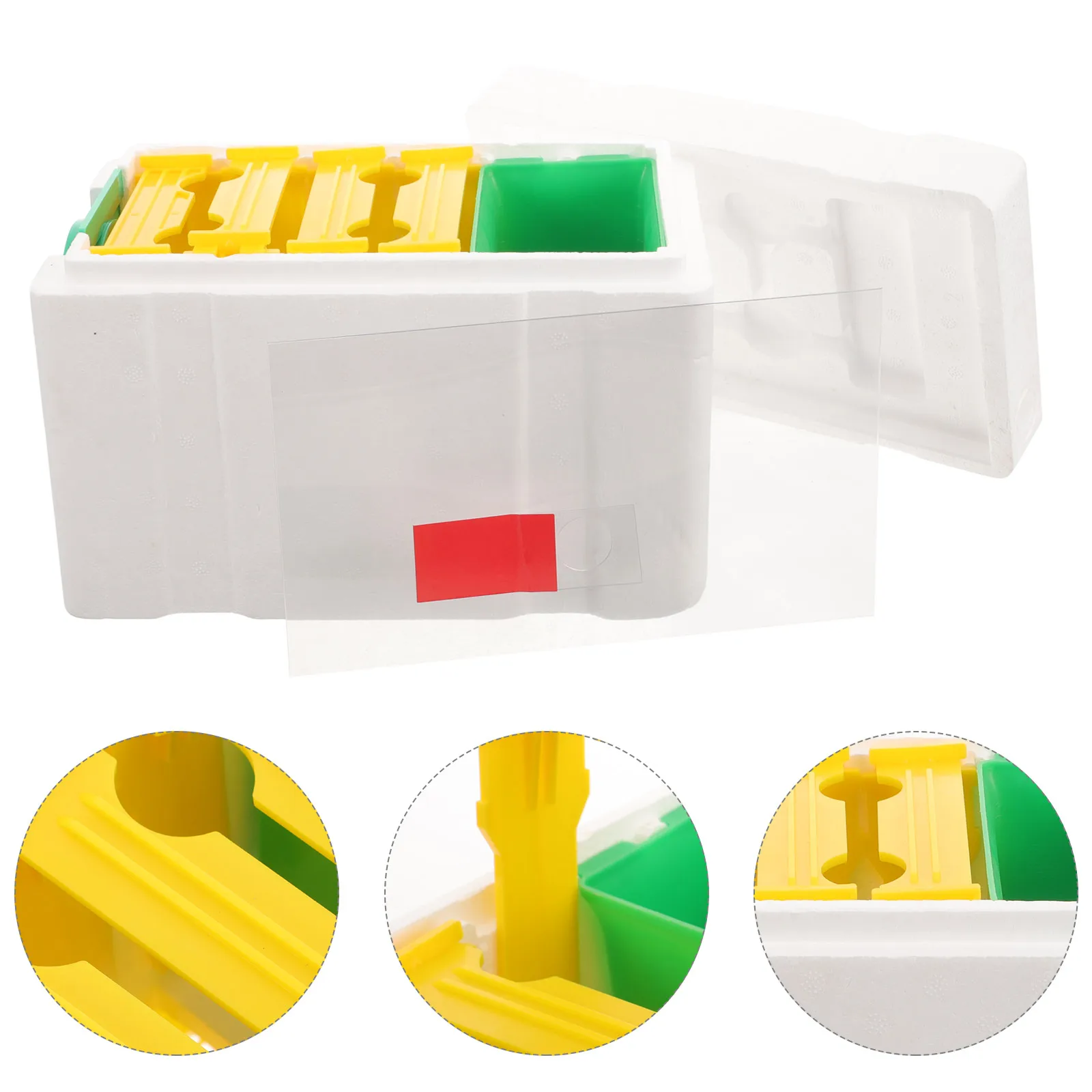 

Durable Compact Beehive Pollination Box Beekeeping Equipment Kit for Garden Balcony Courtyard Easy Carry Stable Structure Bee
