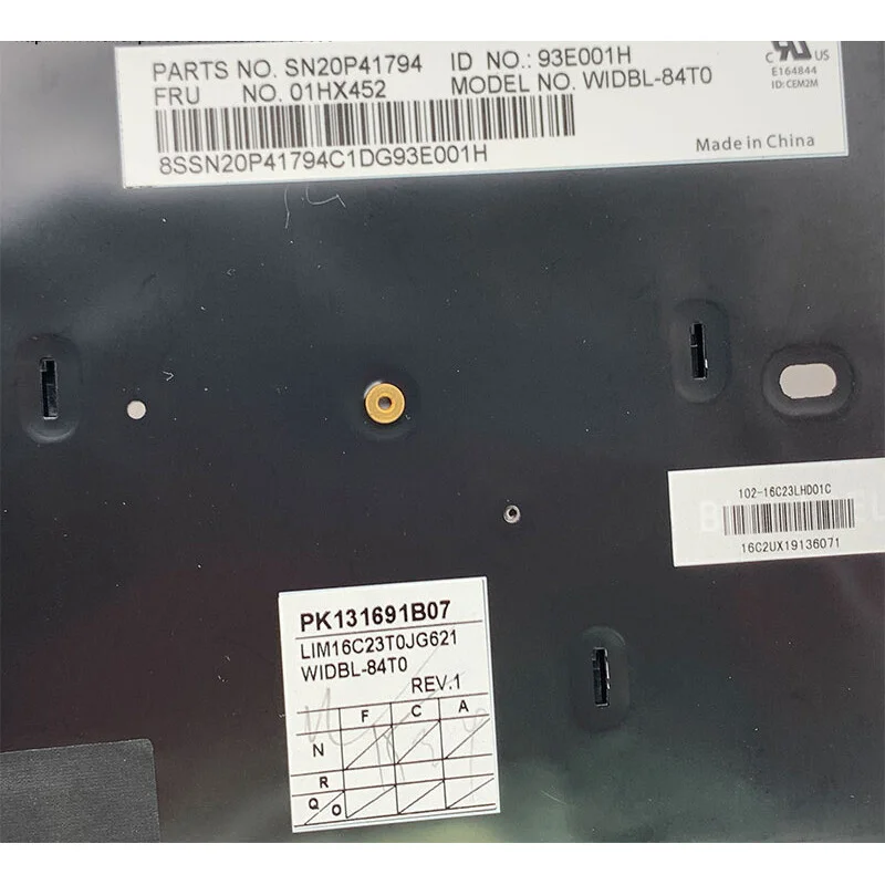 f  01HX452 FOR Lenovo Thinkpad T470 A475 T480 A485 Thai Backlit Keyboard view 4