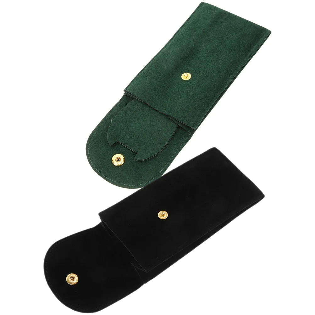 

2Pcs Watch Organizer Portable Travel Watch Case Soft Lined Protective Storage Pouch for Men Women Men Watches Case