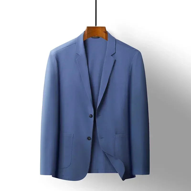 Blazer de temperamento casual masculino, slim fit, pessoas jovens e de meia idade, nova moda, verão, 1490, 2024