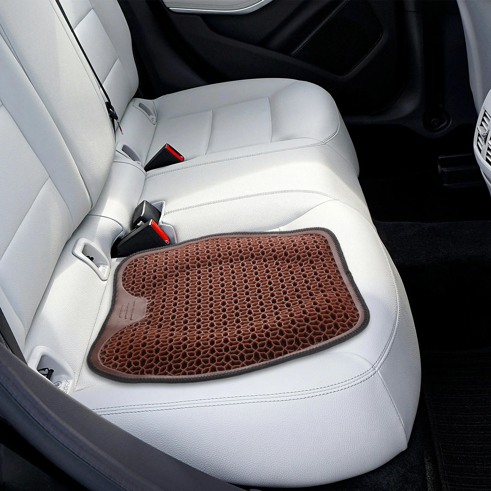 

Универсальная дышащая гелевая подушка для автомобильного сиденья, охлаждающая подставка, противоскользящая передняя и задняя летняя защита для автомобильного сиденья, дышащая подушка