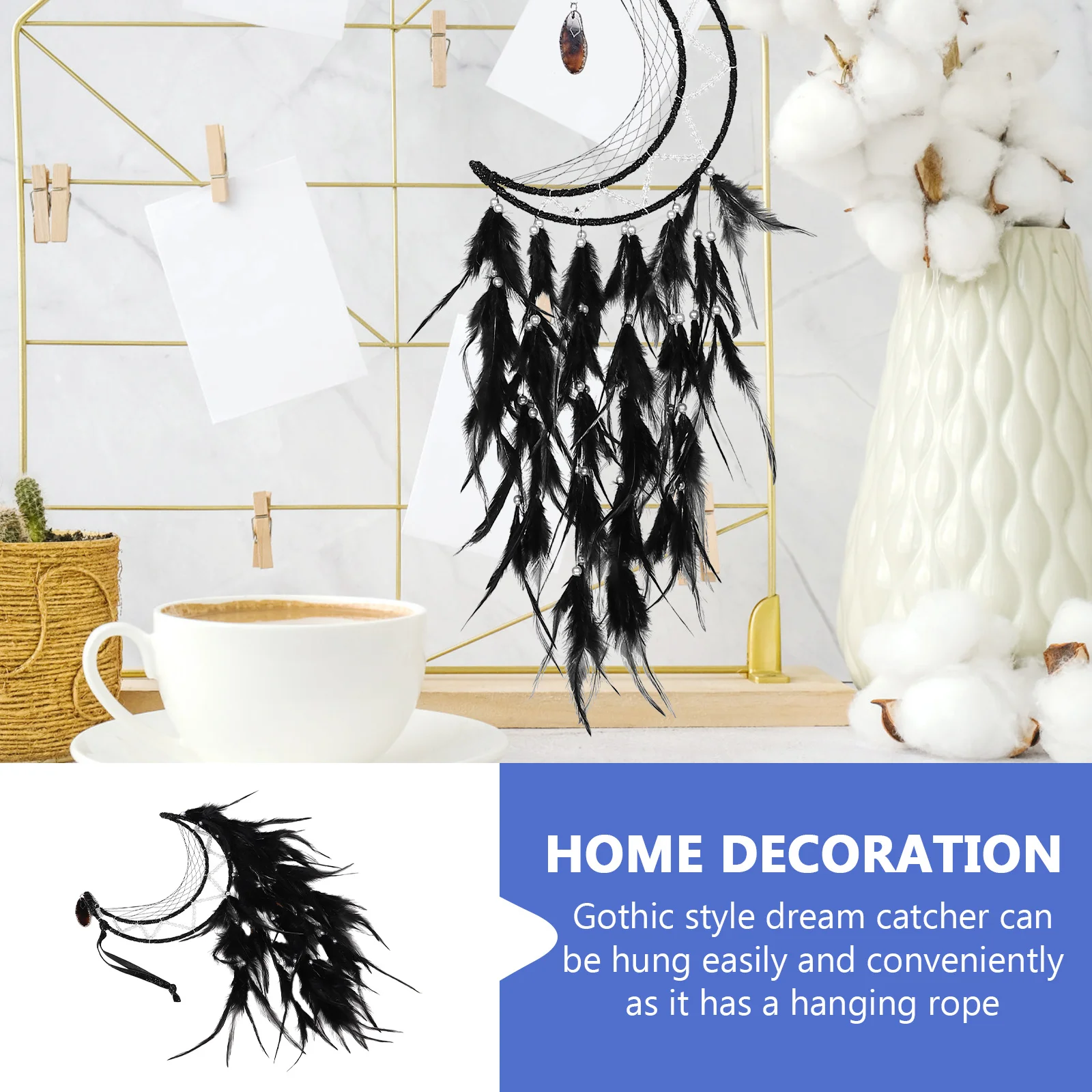 

Gothic Style Dream Catcher Wall Hanging Pendant Bedroom Home Decor Halloween Protective Hanging Ornament Decorative